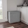 Double Laundry Basket with Lid – Two-Sided Clothes Hamper with