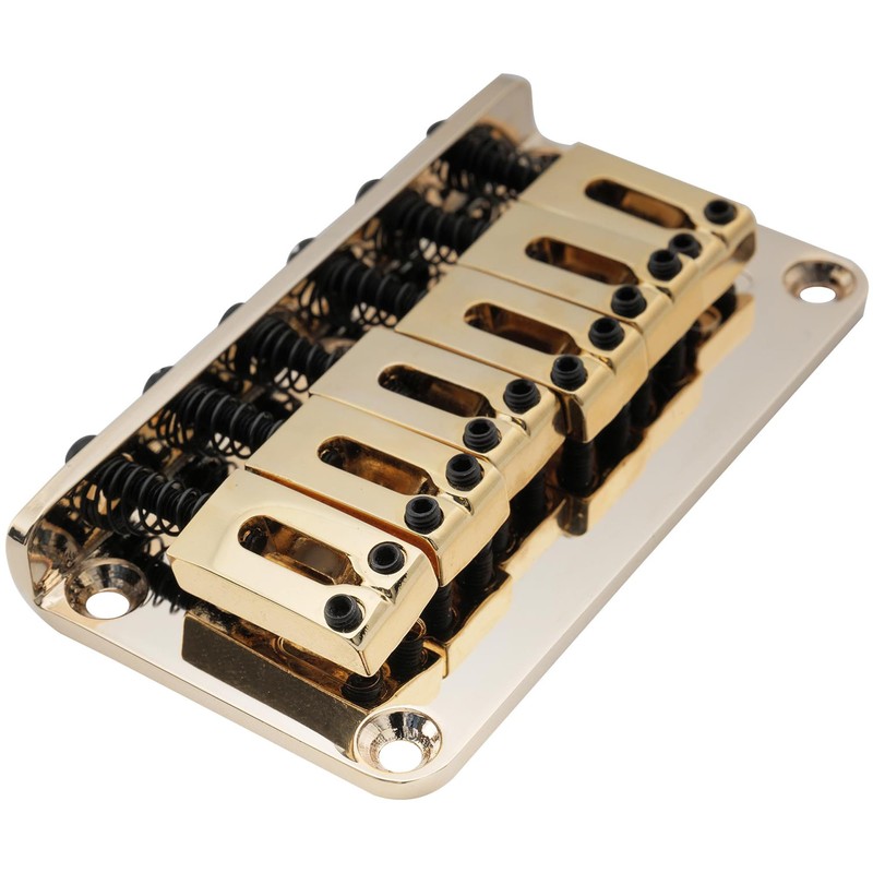 Musiclily Pro 52.5mm Modern Hardtail Fixed Bridge for Strat Tele