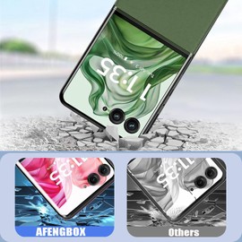 AFENGBOX (2 Pack for Motorola Razr Plus 2024 Front Screen Protector,Moto Razr Plus 2024 3D Curved Tempered Glass Screen Cover,Anti Scratch Bubble Free Screen Protector for Razr Plus 2024