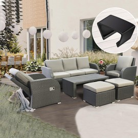 20 Pieces Patio Furniture Clips Outdoor Furniture Sofa Clips 2.4" D x 1.4" W x 1.22" H Rattan Clamps Wicker Chair Fasteners, Connect The Sectional or Module Couch Patio Furniture