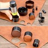 QWORK Leather Circle Cutter Tool Set - 21-Piece High Carbon