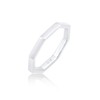 Elli Women's Pinky Octagon Shape Geo Look Ring in 925