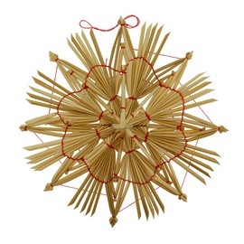 Large Straw Star Ornament - 7 1/2"
