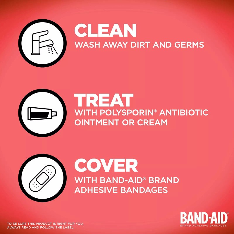 Band-Aid Comfort-Flex Assorted Strips Bandage Family Pack tan 80 Count