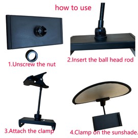 360° Swivel Tablet Sun Shade Flexible, Adjustable, and Portable