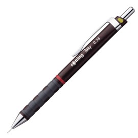 Rotring Tikky Colour-Coded Mechanical Pencil 0.35mm - Burgundy Barrel