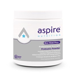 Aspire Nutrition Bio-Heal Pro+ 6-in-1 Probiotic Powder Supplement – Daily Probiotic Formula for Women, Men, and Kids - 30 Day Supply