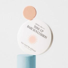 Too cool for school tone-up bare sun cushion 15g, 1 piece / 투쿨포스쿨 톤업 베어 선쿠션 15g, 1개
