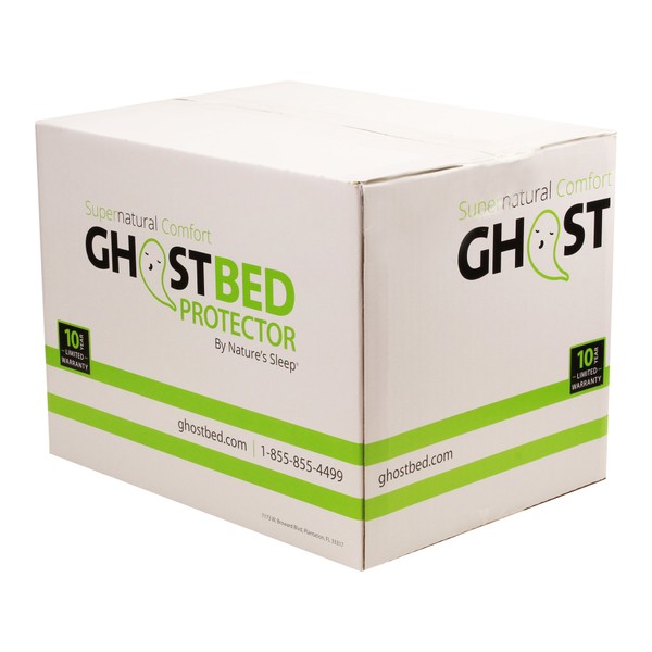 GhostBed Full Waterproof Mattress Protector & Cover - Noiseless, Lightweight,