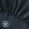 Silentnight Washed Cotton Rich Fitted Sheet - Soft Stylish Linen-Look