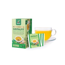 GRIPALFIT Natural Mix | 30 Tea Bags | Naturally Aids in Soothing the Throat and Seasonal Respiratory Discomfort - 3 Pack