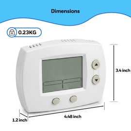 TH5110 Non-Programmable Thermostat for Home Heating and Cooling, White with Large Backlit Display and Easy Manual Control