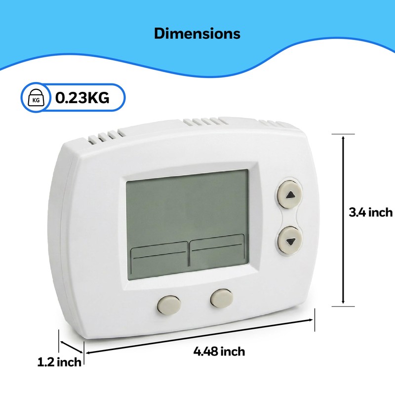 TH5110 Non-Programmable Thermostat for Home Heating and Cooling, White with