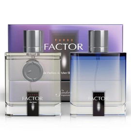 Sandora Fragrances Men’s After Shave & Eau de Parfum Set – Tangerine, Cranberry, Oakmoss, Sandalwood – Fresh, Woody, Sexy, Long-Lasting Cologne Gift Set for Men 2x (3.4 fl oz / 100 ml)