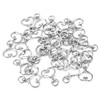 RP Remarkable Power, 100 Pack Silver Metal Heart Shape Claw