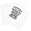 SharkBliss 60th Birthday Cocktail Napkins, 100 Pack I Never Dreamed I'd End Up Being A Smoking Hot 60 Year Old But Here I Am Killing It Birthday Party Bar Paper Cocktail Napkins (Smoking Hot 60)