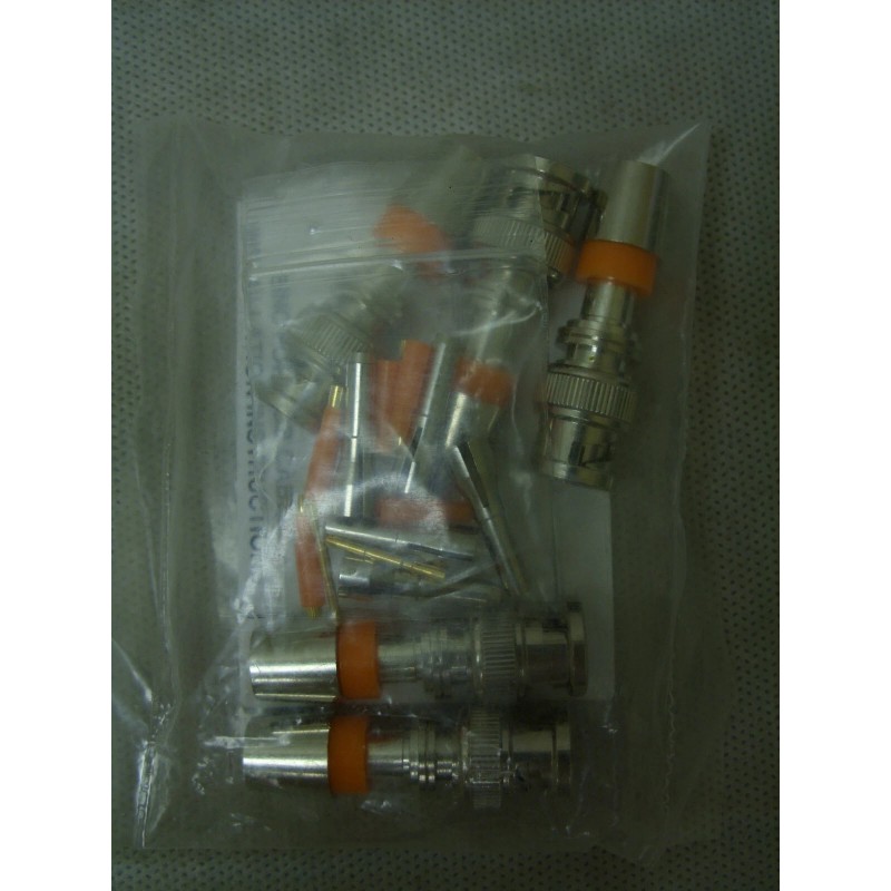 F-Conn FSBNC1RGB Mini Coaxial Cable Connectors - Pack of 5