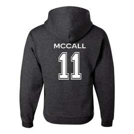 Studio 9Thirty3 Adult McCall 11 2-Sided Hoodie (Small, Grey)