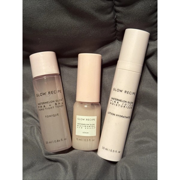 Glow Recipe Bundle Watermelon Glow Toner Moisturizer & Dew Drops
