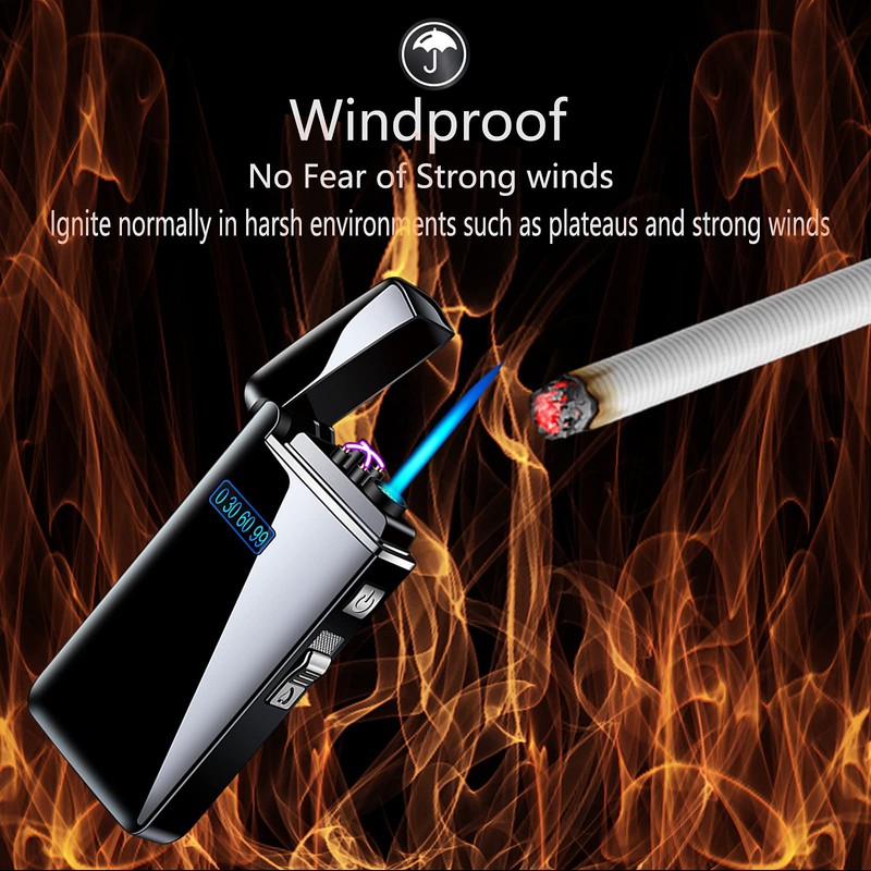 Arc Jet Flame Torch Lighter - Electric, Refillable Butane 2