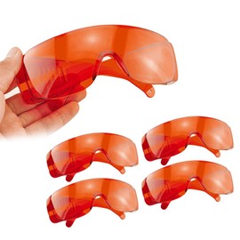 Tankredrug 5PCS Red Eye Protection Glasses for Teeth Whitening LED Light Eye Shield Red Light Goggles