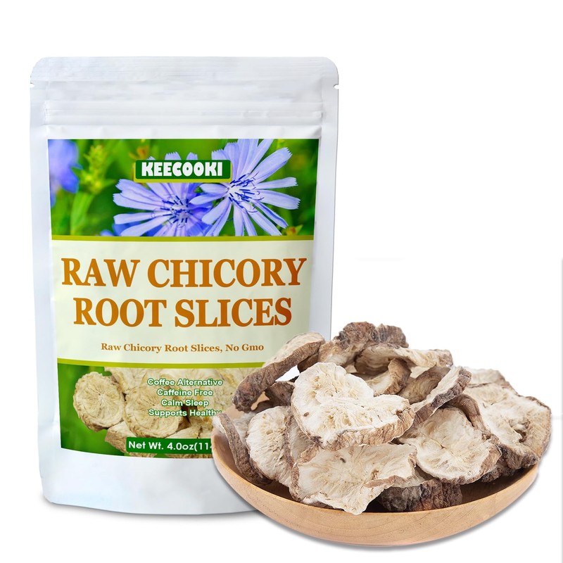 Raw Chicory Root Slices, 4.0oz(114g), 100% Natural Premium Quality Chicory