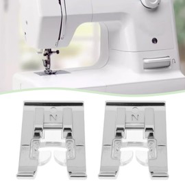EMSea 2 Pezzi Piedino Premistoffa Monogramma (N) Piedino Di Ricambio Per Punto Raso Compatibile Con Singer Compatibile Con Brother E La Maggior Parte Delle Macchine Da Cucire A Stelo Basso Snap-On