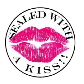 Unbranded 48 Sealed With A Kiss Pink Lips!!  ENVELOPE SEALS LABELS STICKERS 1.2" ROUND