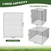 Large Compost Bin Outdoor, Square Mesh Garden Wire Compost Bin