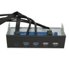 5.25 Inch Media Dashboard 2xUSB3.0 2xUSB2.0 1xType C 10Gbps High