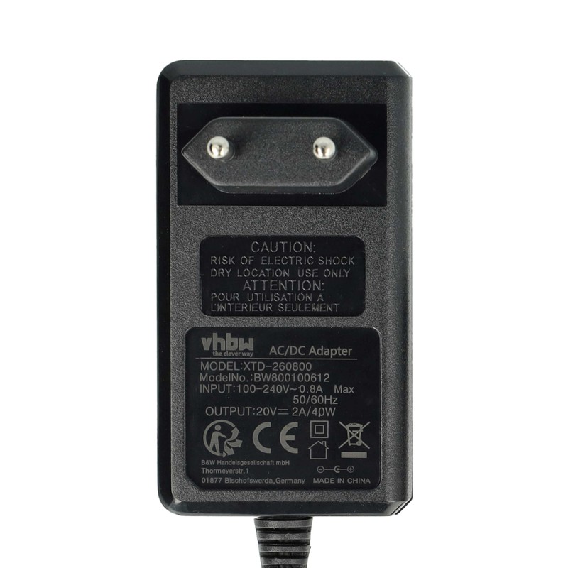 vhbw CHARGING UNIT, CHARGING CABLE, MAINS ADAPTOR for LENOVO NETBOOK
