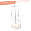 LABRIMP Cotton Swab Holder Rotatable Design Multi Makeup Organizer for