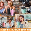 XANGNIER Cute Silicone Straw Cover Cap for YETI Cup,6 Pcs