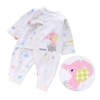 0-3Months Newborn Infant Baby Cartoon Clothes Strap Long Sleeve Cotton