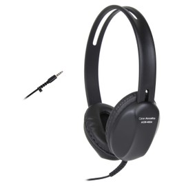 Cyber Acoustics Lightweight 3.5mm Headphones - 5 Pack - Great for use with Cell Phones,Tablets, Laptops, PCs, Macs (ACM-4004-5)