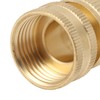 2PCS Water Hose Quick Connector Brass 3/4 Inch Male and