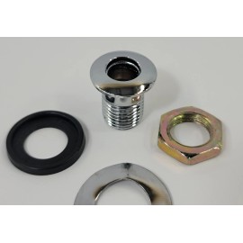 Yamaha Drum Air Vent Grommet Chrome with Gasket - Original Factory Air Vent