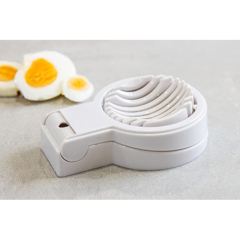 KitchenCraft Egg Slicer, Multifunctional Egg Cutter, Plastic with Stainless Steel