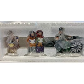 Department 56 Violet Vendor/carolers/chestnut Vendor - Set of 3 Retired