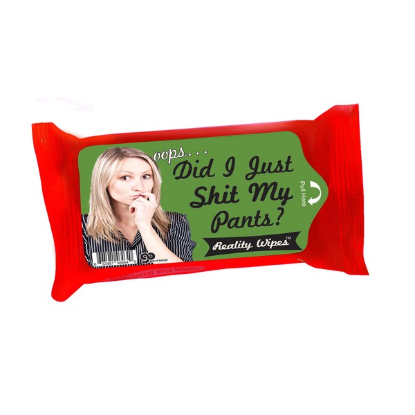 Did I Just Sht My Pants Wipes - Wet Wipes Weird Gifts for Friends Fart Gag Gifts Stocking Stuffers for Adults White Elephant