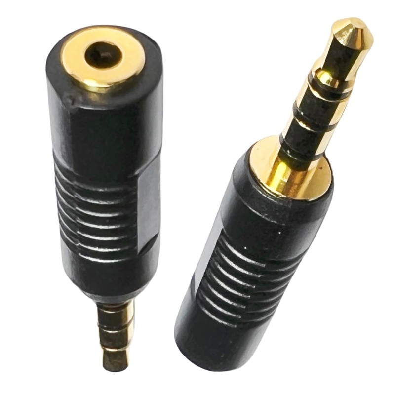 CESS 3.5mm TRRS Male Plug to 2.5mm TRRS Female Adapter,