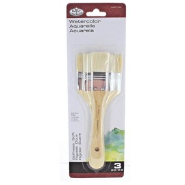Royal & Langnickel large area brush goat hair wash set - pack of 3 brushes