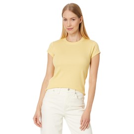 Madewell Women's Brightside Tee, Pale Maize