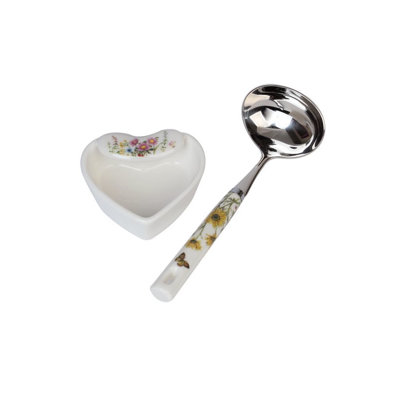 Golden Bell Wildflower Mini Scoop + Saucer / 골든벨 야생화