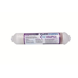 PureT IL-10SC-AK-EZ14, Remineralization Alkaline Water Filter - 2" X 10" Alka Plus Water Filter for RO Systems - Raises PH and adds Vital Minerals, Easy 1/4" EZ Connect System