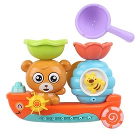 Badewannenspielzeug ab 1 2 3 4 Jahr, Badespielzeug Kinder DIY Kugelbahn mit Saugnäpfe Wasserspielzeug Kinder ab 1 2 3 Jahr, Badespielzeug Baby ab 6-18 Monate, Geschenk für Mädchen Jungen