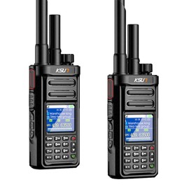 KSUN 4G POC Network Radio Walkie Talkies Long Range 1000 Miles, Handheld UHF Dual Mode & Antenna Relay Function,Gifts for Outdoor Hiking, Camping KSUN CT58 (2 Pack)