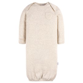 Gerber Unisex Baby Boy and Girls 4-Pack Sleeper Gown, Forest Bears, Newborn