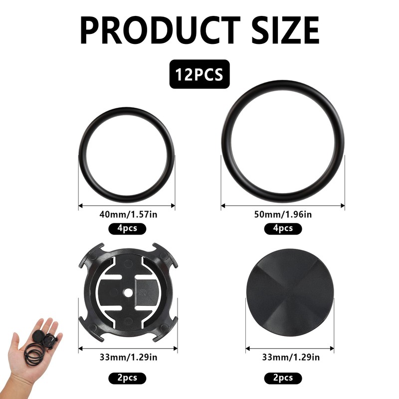 Anrbb Pack of 2 Bicycle Mount for GPS Bicycle Computer,