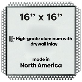 Best 16” x 16” Access Panel, High-Grade Aluminum Frame Removable with 5/8 Drywall Inlay, Access Door with Mud-in Flange, Welded Frames Drywall Panel with Touch latches for Non-Rated Walls,BA-IVHDF